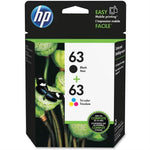 New, Pre-Owned - High Yield HP 63 Black and Tri-Color Ink Cartridge