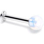 14G 3/8 Opalite Natural Stone Labret Tragus Earring