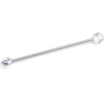 14G Howlite Natural Stone Industrial Barbell 38mm
