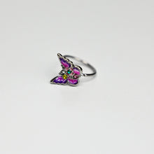 20G 5/16 Green Yellow Gem Exotic Butterfly Nose Hoop