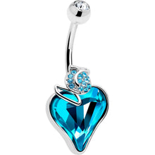 Clear Blue Gem Strawberry Love Belly Ring