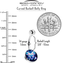 Futuristic Butterfly Belly Ring