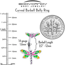 Dragonfly Colors Double Mount Belly Ring
