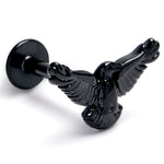 16G 5/16 Black Raven Bird Labret Monroe Tragus