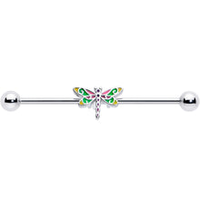 14G Dragonfly Colors Industrial Barbell 38mm