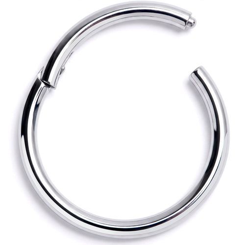 16G 7/16" Solid G23 Implant Grade Titanium Hinged Segment Ring