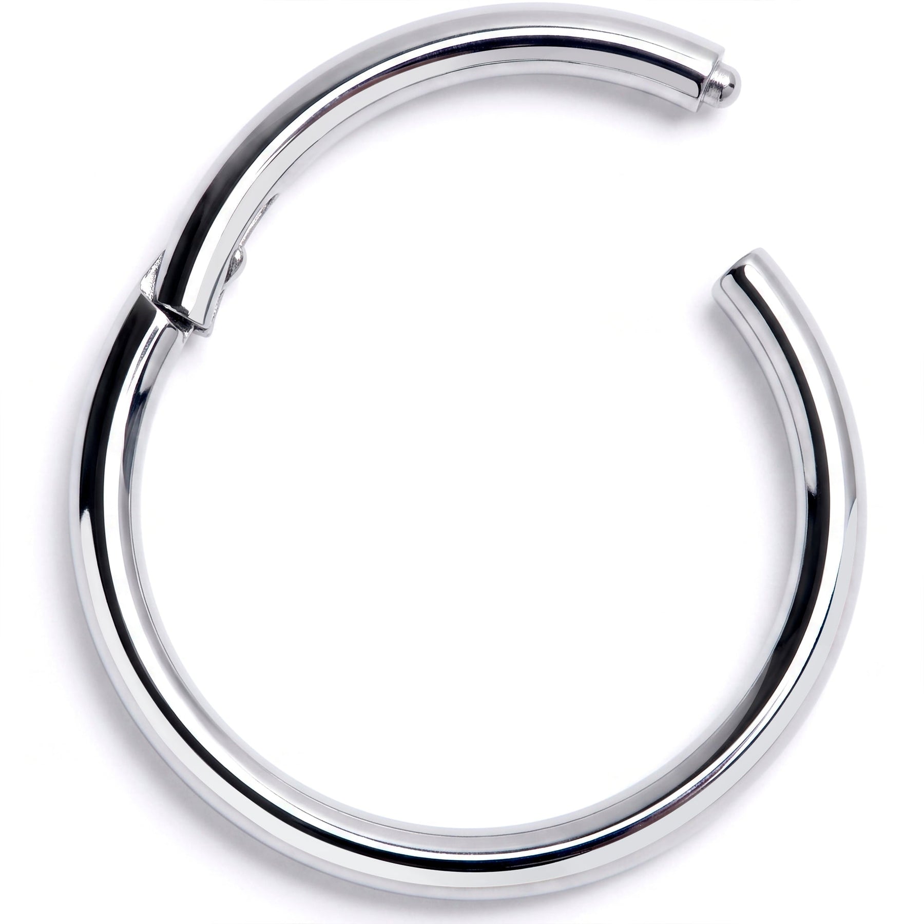 16G 7/16" Solid G23 Implant Grade Titanium Hinged Segment Ring