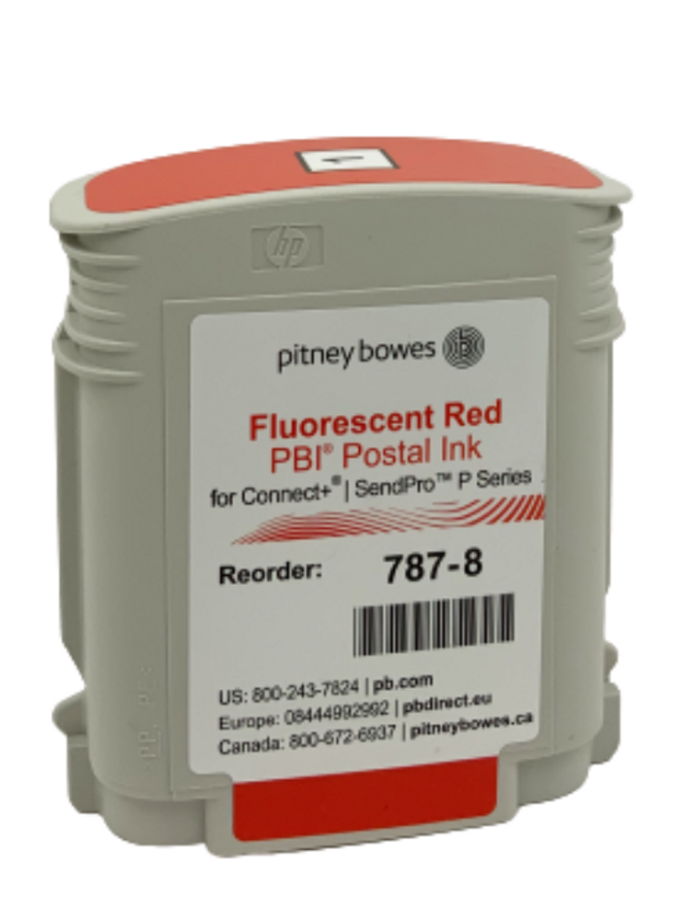 New, Pre-Owned - Pitney Bowes 787-8 Red Ink Cartridge