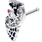 20G 7mm Crescent Moon Witch Halloween Nose Bone