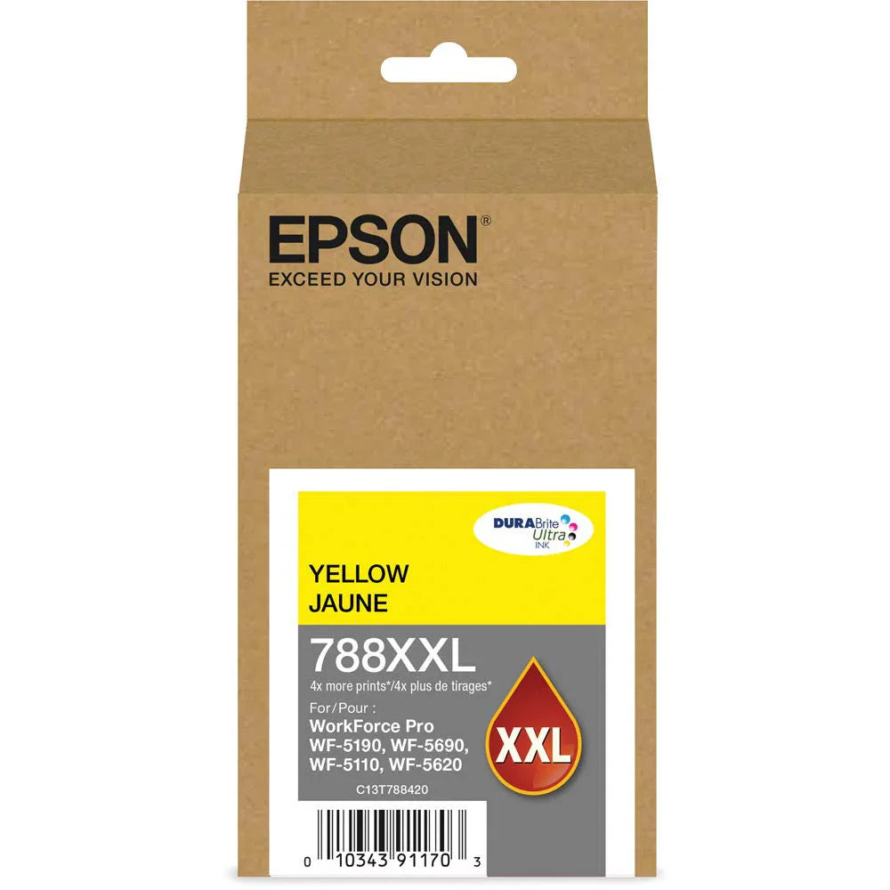 New, Pre-Owned - Epson T788XXL Extra High-Yield Yellow DURABrite Ink Cartridge, T788XXL420