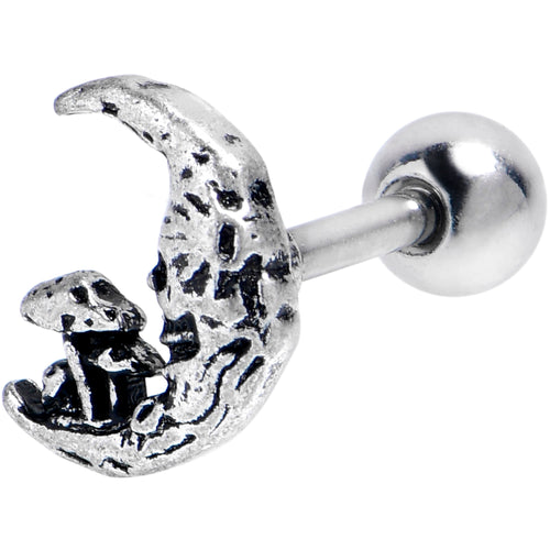 16G 1/4 Mushrooms on the Moon Cartilage Tragus Earring