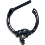 16G 5/16 Purple Tourmaline Black Majestic Dragon Cartilage Clicker