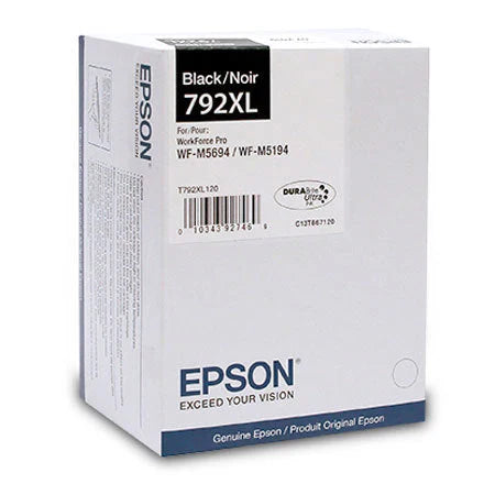 New, Pre-Owned - Epson 792XL High-Yield Black Ink Cartridge, T792XL120