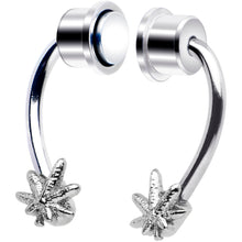 Pot Leaf Magnetic Septum Ring Horseshoe Non-Pierced Fake Nose Ring
