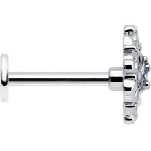 16G 5/16 Aurora Gem Retro Sunburst Labret Monroe Tragus