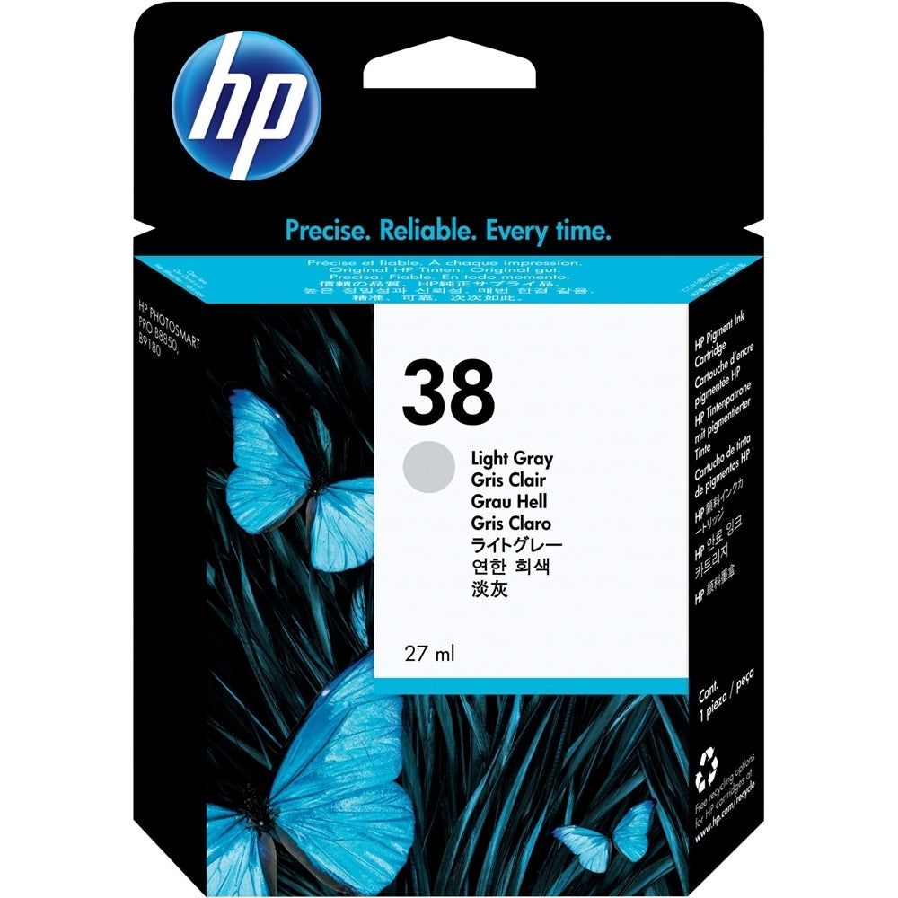 New, Pre-Owned - HP 38 Light Gray (C9414A) Ink Cartridge