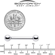 10G Stainless Straight Steel Barbell 3/4 6mm