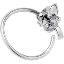 20G 5/16 Aurora CZ Gem Understated Dragonfly Nose Hoop