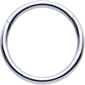 14G 9/16 316L Surgical Steel Precision Hinged Segment Hoop