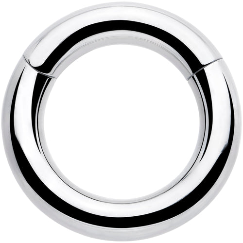 6G 9/16 316L Surgical Steel Precision Hinged Segment Hoop