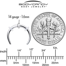14G 3/8 Pincher Crescent Taper