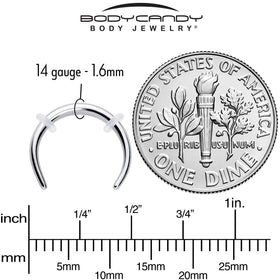 14G 3/8 Pincher Crescent Taper