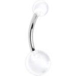 Cool Clear Banana Belly Button Ring