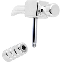 16G 1/4 Optical Illusion Hammer Cartilage Tragus Earring