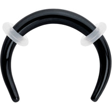 14G 5/16 Black Pincher Crescent Taper