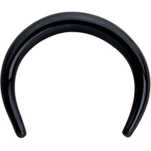 14G 5/16 Black Pincher Crescent Taper