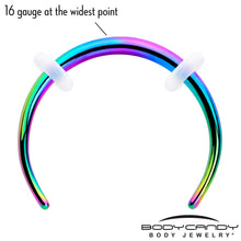 16G 3/8 Rainbow Pincher Crescent Taper