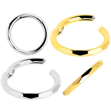 Implant Grade Titanium Hinged Segment Ring - 16G 5/16