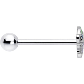 Pastel Profile Butterfly Barbell Tongue Ring