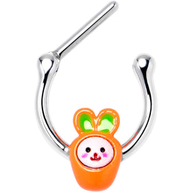 16G 5/16 Surprise Carrot Easter Bunny Cartilage Clicker