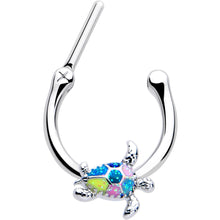 16G 5/16 Glitter Turtle Cartilage Clicker