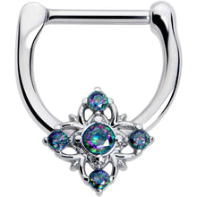 16G 5/16 Vitrail CZ Gem Beauty Cross Cartilage Clicker