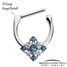 16G 5/16 Vitrail CZ Gem Beauty Cross Cartilage Clicker