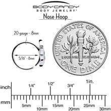 20G 5/16 Profile Butterfly Nose Hoop