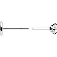 2.5mm Gem Flat Back Earring Threadless Push In Stud 20G