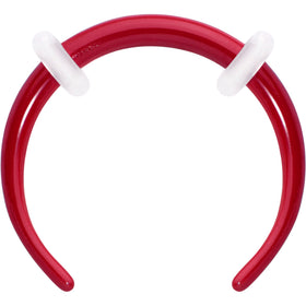 Stainless Steel Crescent Pincher Septum Ring - 14G and 16G