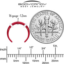 Stainless Steel Crescent Pincher Septum Ring - 14G and 16G