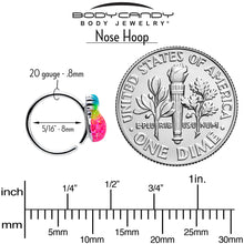 20G 5/16 Hot Tropical Pineapple Nose Hoop