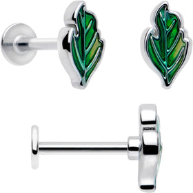 16G 5/16 Ladybug Hippie Flower Labret Monroe Tragus Set of 3