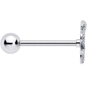 Coiled Serpent Snake Barbell Tongue Ring