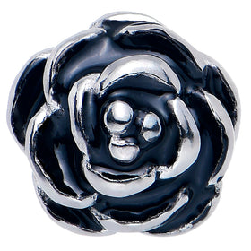 Retro Flower Rose Barbell Tongue Ring