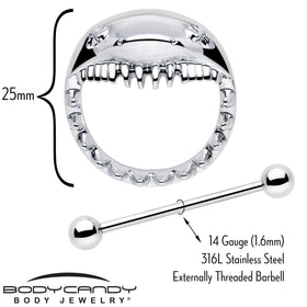 14G 9/16 Shark Bite Nipple Shield Set