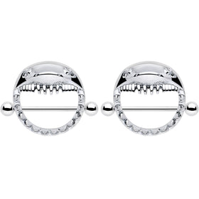 14G 9/16 Shark Bite Nipple Shield Set