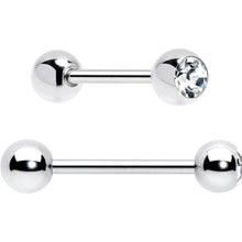 Purple Clear CZ Gem Butterfly Pink Barbell Tongue Ring Set of 4