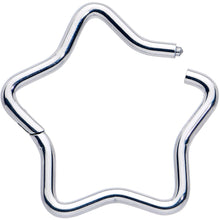 16G 3/8 Five Pointed Star Shaped Hinged Segment Ring