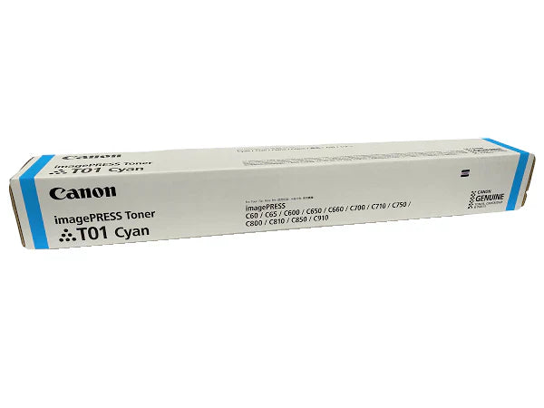 New, Pre-Owned - Canon T01 High Yield Cyan Toner Cartridge, 8067B001AA